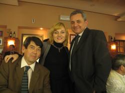 Ivica Fodor, urednik Emisije za selo i poljoprivredu Hrvatskoga radija, saborska zastupnica marijana Petir i državni tajnik mr. sc. Josip Kraljičković.