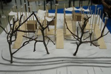 Maketa lonjskopoljske promatračnice ptica buduće srhitektice Ane Rukavine